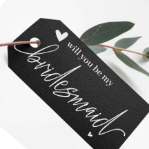 Wil je mijn bruidsmeisje zijn? Cadeaubijsluiter