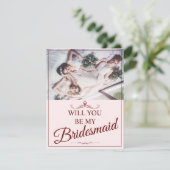 Wil je mijn bruidsmeisje zijn? Drie leugenachtige (Staand voorkant)