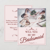 Wil je mijn bruidsmeisje zijn? Drie leugenachtige (Voorkant / Achterkant)