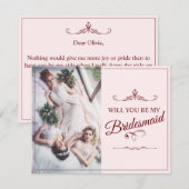 Wil je mijn bruidsmeisje zijn? Drie leugenachtige (Voorkant / Achterkant)