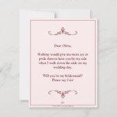 Wil je mijn bruidsmeisje zijn? Drie liegen bruidsm (Achterkant)