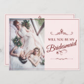 Wil je mijn bruidsmeisje zijn? Drie liegen bruidsm (Voorkant / Achterkant)