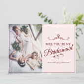 Wil je mijn bruidsmeisje zijn? Drie liegen bruidsm (Staand voorkant)