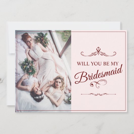 Wil je mijn bruidsmeisje zijn? Drie liegen bruidsm (Voorkant)