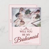 Wil je mijn bruidsmeisje zijn? Drie liegen bruidsm (Voorkant / Achterkant)