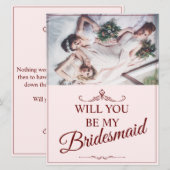 Wil je mijn bruidsmeisje zijn? Drie liegen bruidsm (Voorkant / Achterkant)