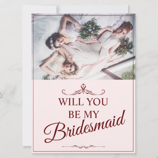 Wil je mijn bruidsmeisje zijn? Drie liegen bruidsm (Voorkant)