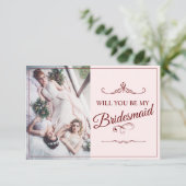 Wil je mijn bruidsmeisje zijn? Drie liegen bruidsm (Staand voorkant)