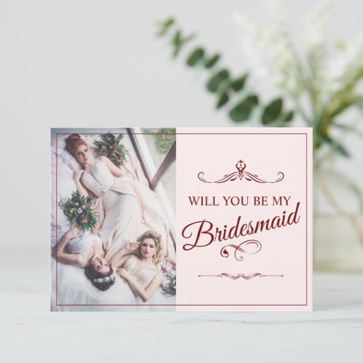 Wil je mijn bruidsmeisje zijn? Drie liegen bruidsm (Staand voorkant)