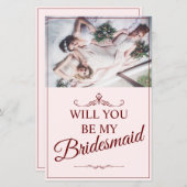 Wil je mijn bruidsmeisje zijn? Drie liegen bruidsm (Voorkant / Achterkant)