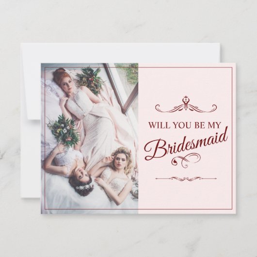 Wil je mijn bruidsmeisje zijn? Drie liegen bruidsm (Voorkant)