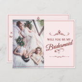 Wil je mijn bruidsmeisje zijn? Drie liegen bruidsm (Voorkant / Achterkant)