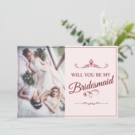 Wil je mijn bruidsmeisje zijn? Drie liegen bruidsm (Staand voorkant)