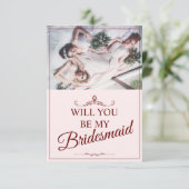 Wil je mijn bruidsmeisje zijn? Drie liegen bruidsm (Staand voorkant)