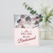 Wil je mijn bruidsmeisje zijn? Drie liegen bruidsm (Staand voorkant)