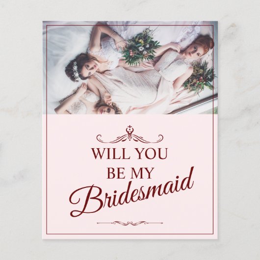 Wil je mijn bruidsmeisje zijn? Drie liegen bruidsm (Voorkant)