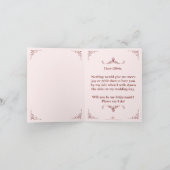 Wil je mijn bruidsmeisje zijn? Drie liegen bruidsm Bedankkaart (Binnen)