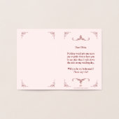 Wil je mijn bruidsmeisje zijn? Drie liegen bruidsm Folie Kaarten (Binnen)