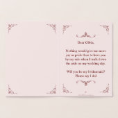 Wil je mijn bruidsmeisje zijn? Drie liegen bruidsm Folie Kaarten (Binnen)