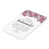 Wil je mijn bruidsmeisje zijn? Een van harte gemaa Magneet (Linkerzijde)