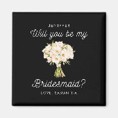 Wil je mijn bruidsmeisje zijn? Een van harte gemaa Magneet (Voorkant)