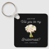 Wil je mijn bruidsmeisje zijn? Een van harte gemaa Sleutelhanger (Voorkant)