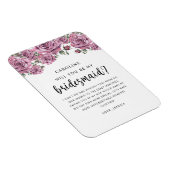 Wil je mijn bruidsmeisje zijn? Eerlijk voorstel Magneet (Rechterzijde)