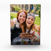 Wil je mijn bruidsmeisje zijn? Elegant voorstel Fotoblokken (Voorkant)