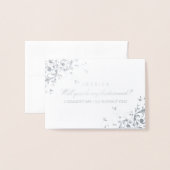 Wil je mijn bruidsmeisje zijn? elegante werveling folie kaarten (Voorkant met envelop)