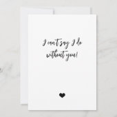 Wil je mijn bruidsmeisje zijn foto kaart (Achterkant)