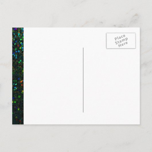 Wil je mijn bruidsmeisje zijn? Glitterlook Uitnodiging Briefkaart (Achterkant)