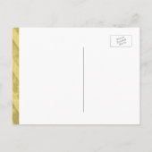 Wil je mijn bruidsmeisje zijn? Gold Chevron Uitnodiging Briefkaart (Achterkant)