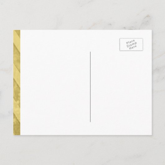 Wil je mijn bruidsmeisje zijn? Gold Chevron Uitnodiging Briefkaart (Achterkant)