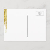 Wil je mijn bruidsmeisje zijn? Golden Confetti Gli Uitnodiging Briefkaart (Achterkant)
