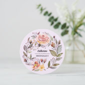 Wil je mijn bruidsmeisje zijn? Herfst bloemkrans Kaart (Staand voorkant)