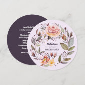 Wil je mijn bruidsmeisje zijn? Herfst bloemkrans Kaart (Voorkant / Achterkant)