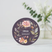 Wil je mijn bruidsmeisje zijn? Herfst Bloemkrans Kaart (Staand voorkant)