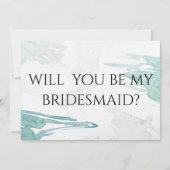 Wil je mijn bruidsmeisje zijn?  kaart (Achterkant)