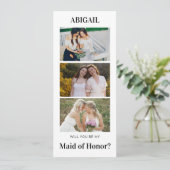 Wil je mijn bruidsmeisje zijn Kaart? Kaart (Staand voorkant)