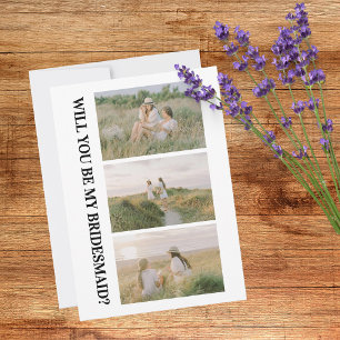 Wil je mijn bruidsmeisje zijn Kaart met voorstel o