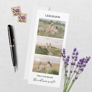 Wil je mijn bruidsmeisje zijn Kaart met voorstel o