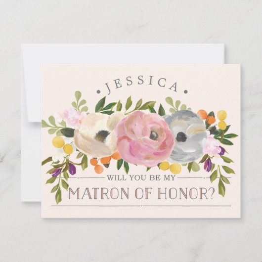 Wil je mijn bruidsmeisje zijn - Kaart van Eer (Voorkant)