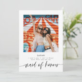 Wil je mijn bruidsmeisje zijn, Kaart van het voors (Staand voorkant)