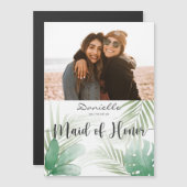 Wil je mijn bruidsmeisje zijn? magnetische uitnodiging (Voorkant / Achterkant)