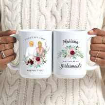 Wil je mijn bruidsmeisje zijn? Meisjes in badjasse