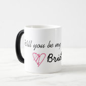 "Wil je mijn bruidsmeisje zijn?" Mok (Voorkant links)