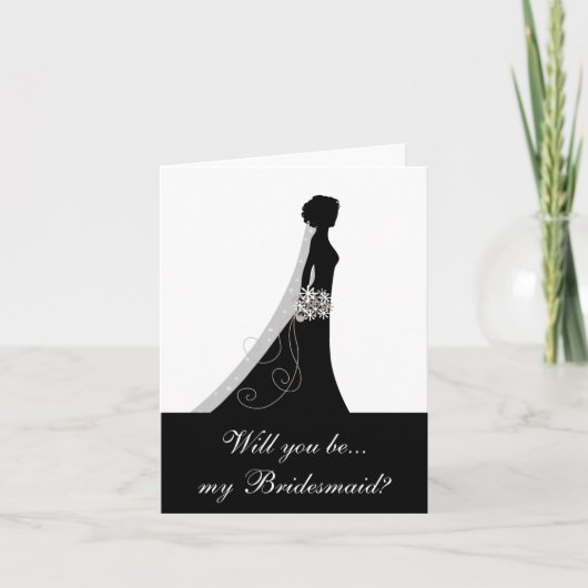 Wil je mijn bruidsmeisje zijn? notitiekaarten (Voorkant)