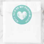 Wil je mijn bruidsmeisje zijn om  stickers aan te  (Tas)