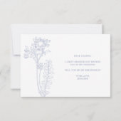 Wil je mijn bruidsmeisje zijn Periwinkle Flowers B (Achterkant)