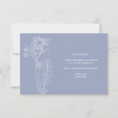 Wil je mijn bruidsmeisje zijn Periwinkle Flowers B (Achterkant)